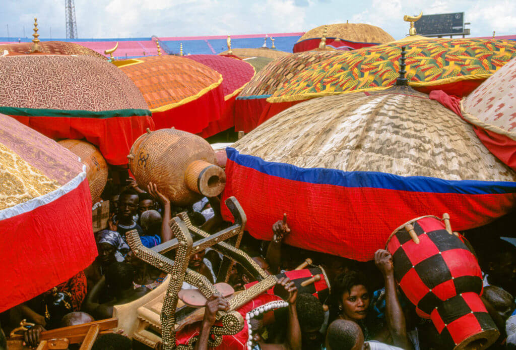 Ashanti Umbrellas, Shielding Paramount Chiefs, Ghana