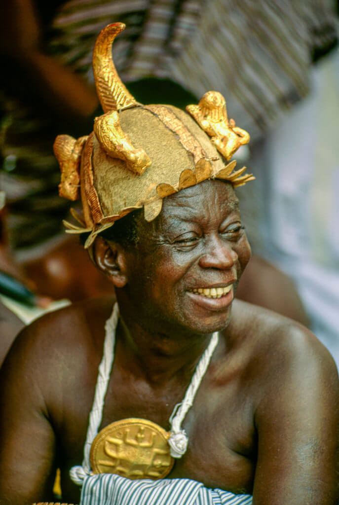 Ashanti Sword Bearer Attending Silver Jubilee, Ghana