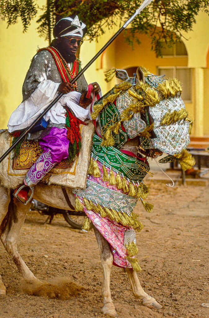 Hausa Horse Guard at Palace, Katsina, Nigeria