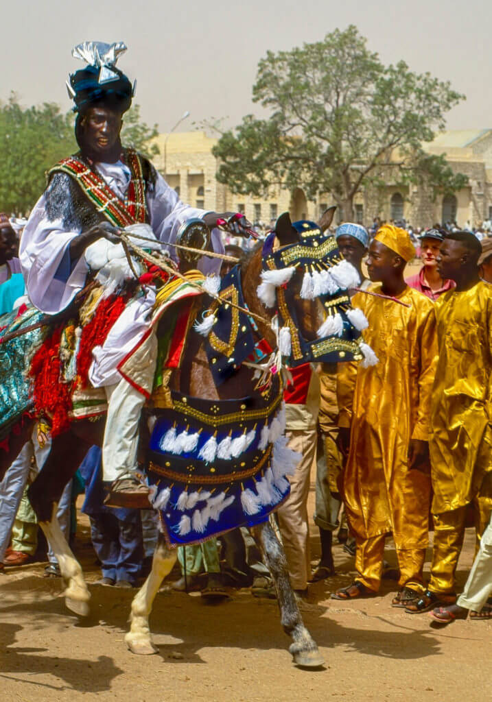 Ceremonial Splendor of a Hausa Elder, Katsina, Nigeria