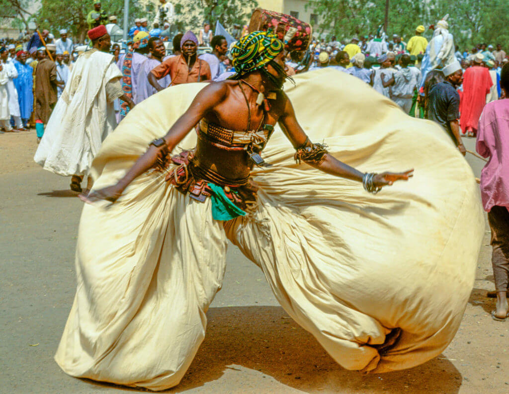 Gardi Dancer Clearing the Path, Katsina, Nigeria