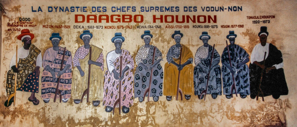 Mural of the Voodoo KIngs, Benin