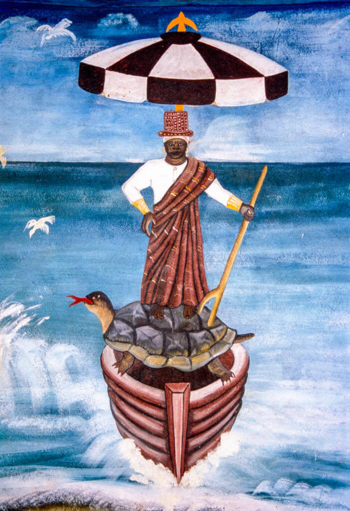 Mural of King Daagbo Hounan, Benin