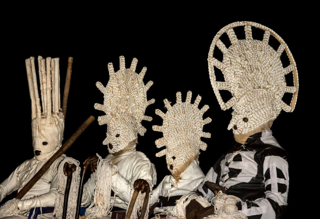 Seated Lunar Masks, Burkina Faso