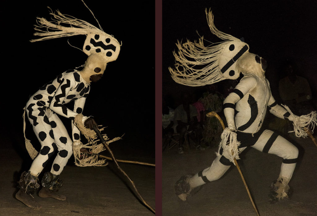 Dancing Lunar Masks with Fringed Headdresses, Burkina Faso