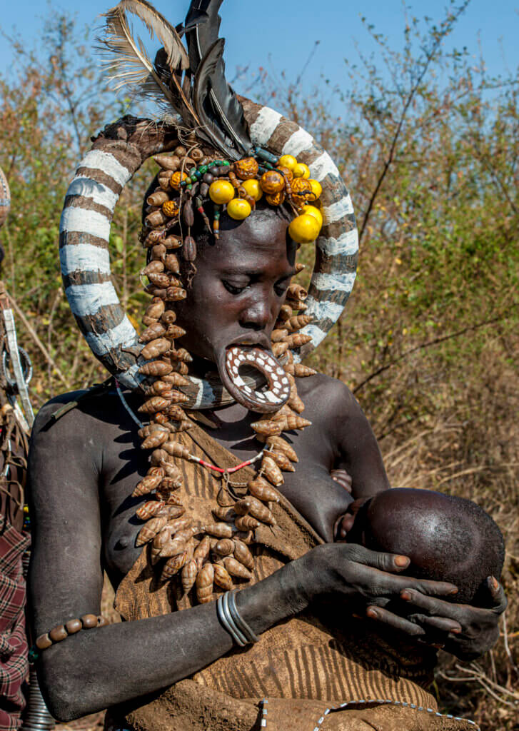 Bedecked Mother
with Child